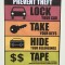 Pic #1 - I added some new anti-theft signs to a mall parking lot