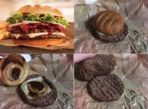 Burger King HP Hearty Mozzarella Bacon Cheeseburger