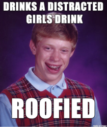 In response to the opportunist drinking a girls drink while she was hooking up