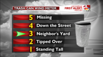 My local weather station has a creative way to measure the wind strength