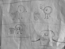 My -year-old wants to start a webcomic Heres his first one