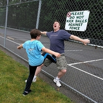 Please Do Not Kick Balls Against Fence