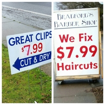 Shots fired by the local Barber shop