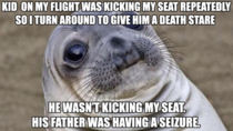 Thankfully it was at the end of the flight and a doctor rushed over to help Guy turned out okay