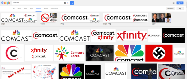  months later and the Swastika is still on the front page of Google Images when searching for Comcast Good job Reddit