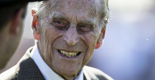 year old Prince Philip looks like the villian in all the old vampire movies