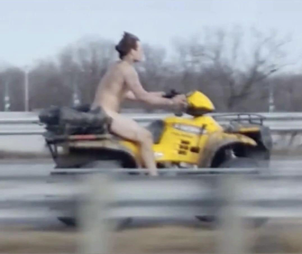  Years ago to the day a Naked Guy high on Meth stole a Four-wheeler and took it for a joy ride