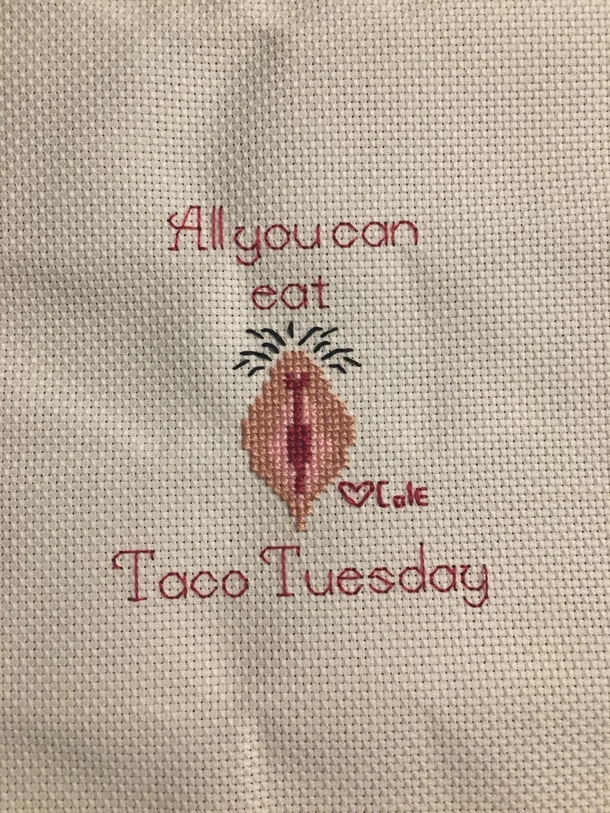 A friend made this neat cross-stitch