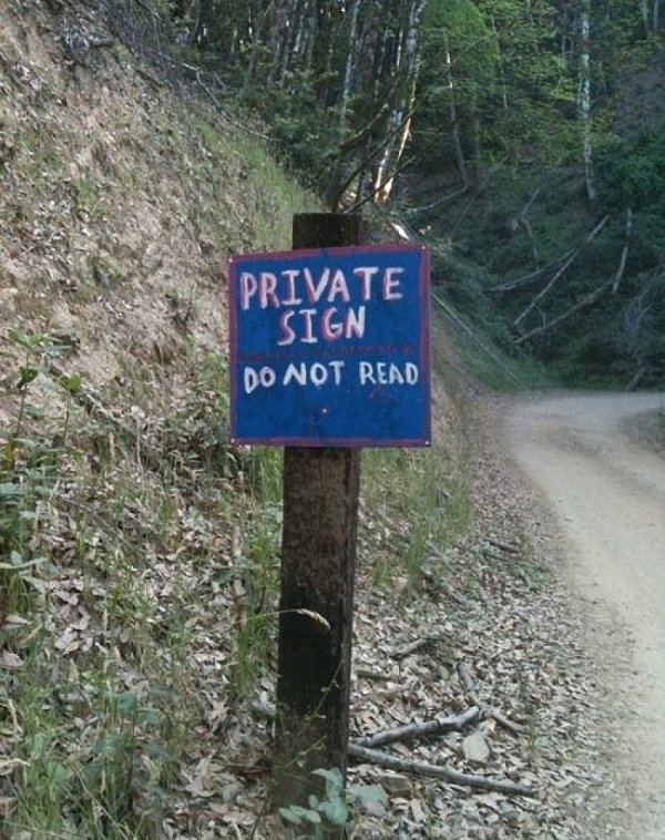 A Private Sign