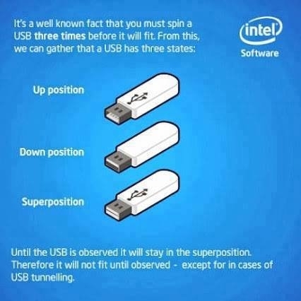 A USB Rarely Plugs In Until Try 
