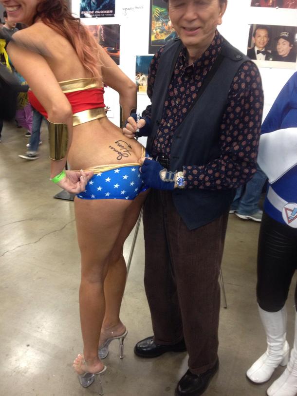Actor James Hong signed my ass yesterday at Comic Con in Austin