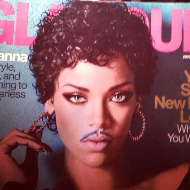 Added a mustache and Rihanna became Prince