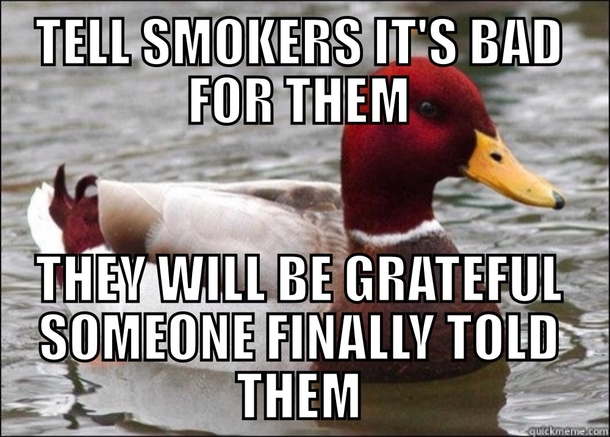 Advice for non smokers