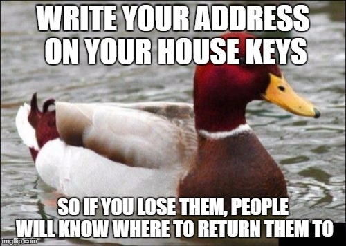 Advice for those who often lose their keys