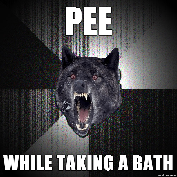 After all of this talk of peeing ininto a shower