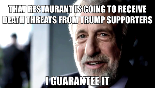 After hearing that a DC restaurant was going to exclude Donald Trump from their presidential mural