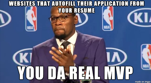 After spending the past  days filling out online applications