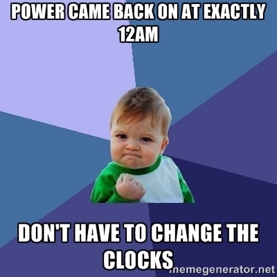 After the severe thunderstorms knocked out my power at pm