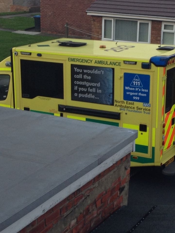 Ambulances are getting pretty sassy these days