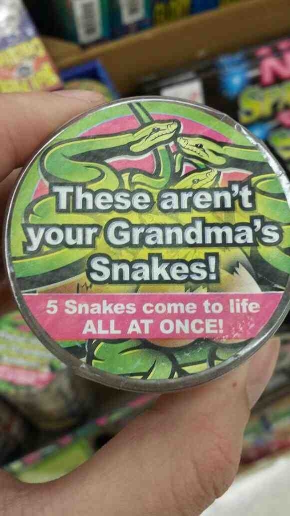 And so the quest for my grandmas lost snakes continues