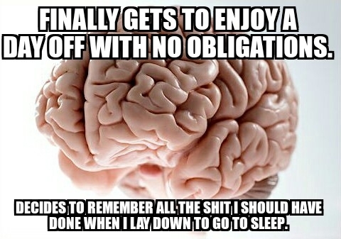 And some people try and blame me for procrastinating