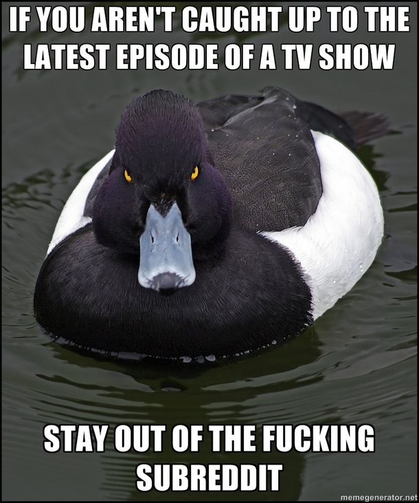 And stop complaining about spoilers