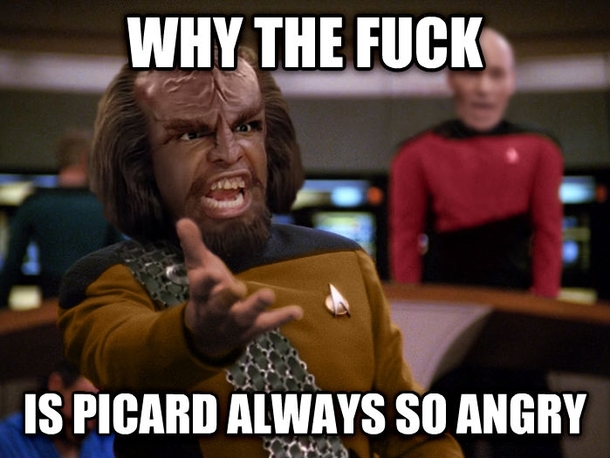 Annoyed Worf