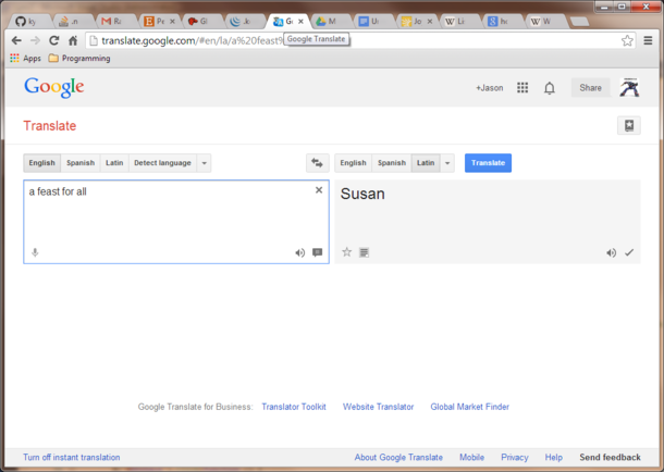 Apparently a google translate developer had a bad break up