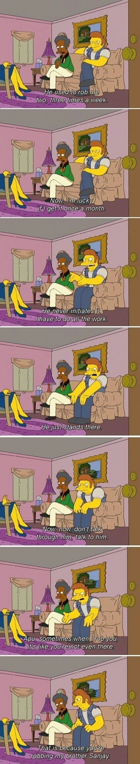 Apu and Snake see a shrink