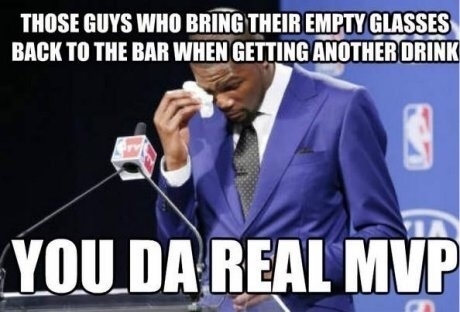 As a bartender