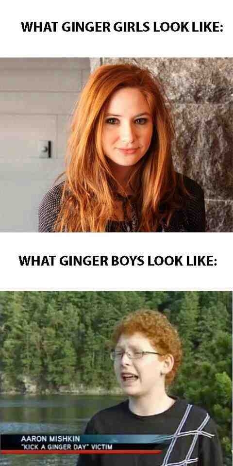 As a boy ginger can confirm