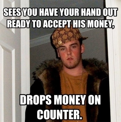 As a grocery store cashier I hate this guy