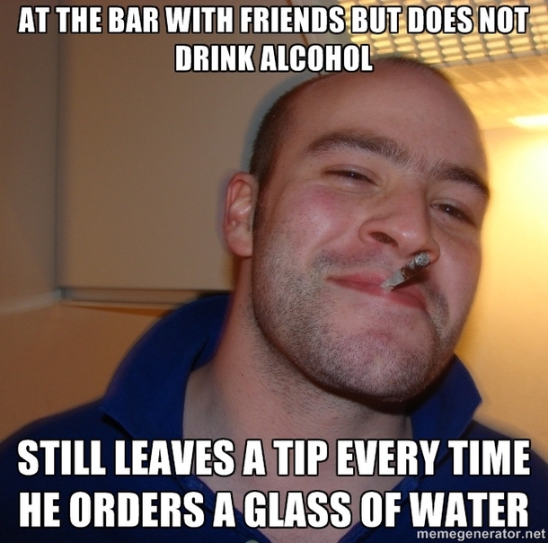 As a part time bartender Ive never had a customer do this before