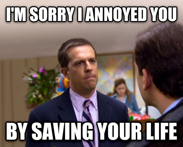 As an EMT this is to the patient who punched me in the face for killing his high after we got a call for a heroin overdose