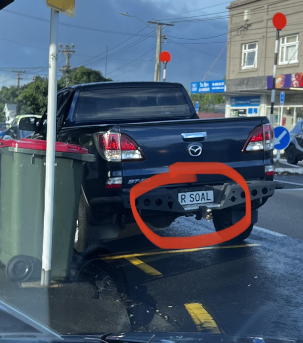 As seen in Auckland NZ this morning A touch of genius to get this past the censors
