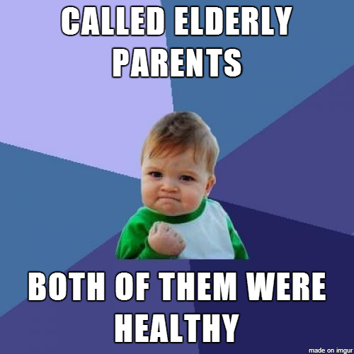 As someone living abroad with aging parents this makes my day
