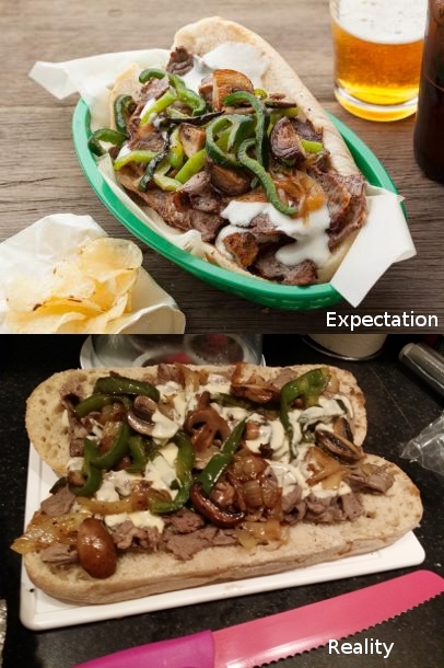 Attempt at a Philly Cheesesteak 