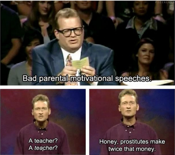 Bad Parental Motivational Speeches