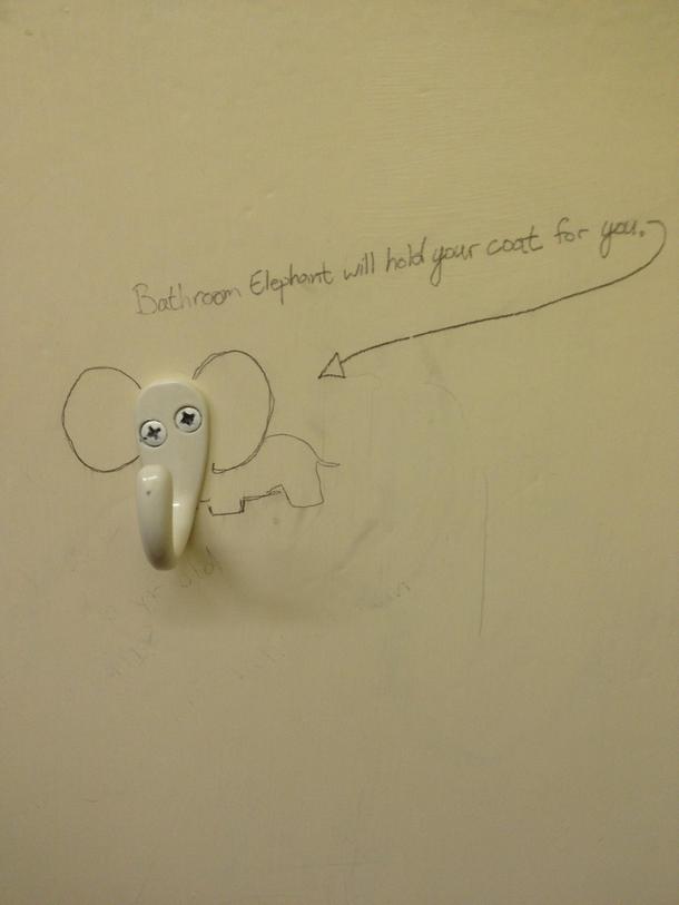 Bathroom Elephant A friend to all