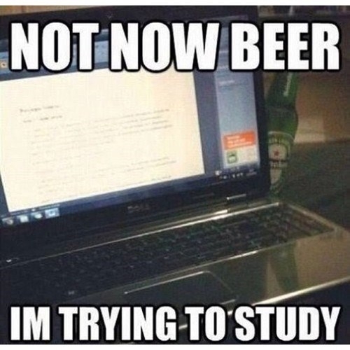 Beer Is the Enemy of Finals