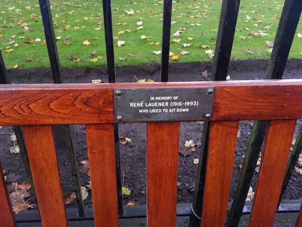 Best bench dedication plaque in Edinburgh