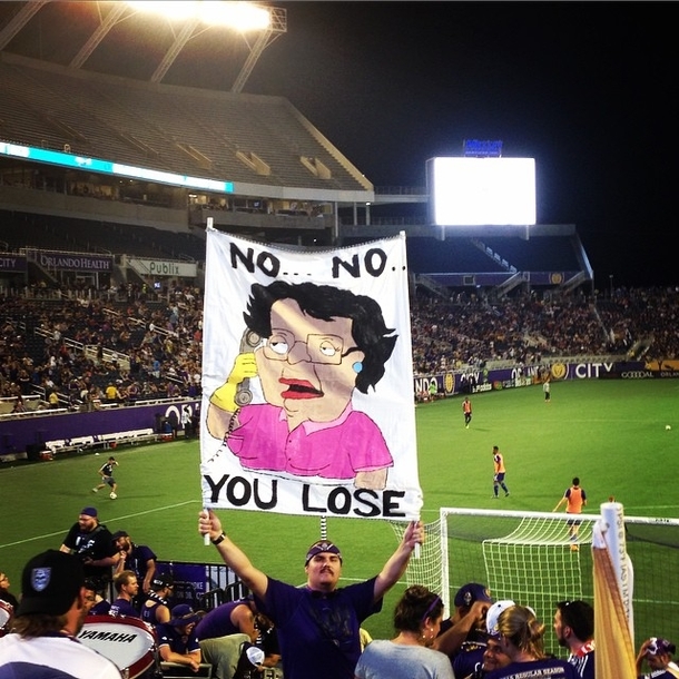 Best sign at a sporting event ever