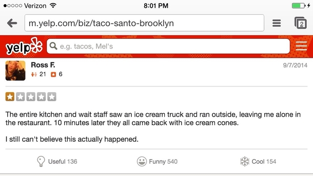 Best yelp review ever