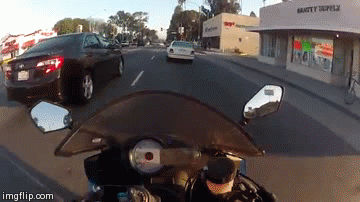 Biker probably shat his pants after this