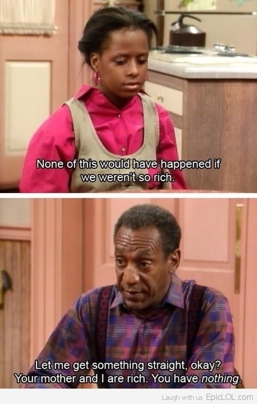 Bill Cosby parenting the right way