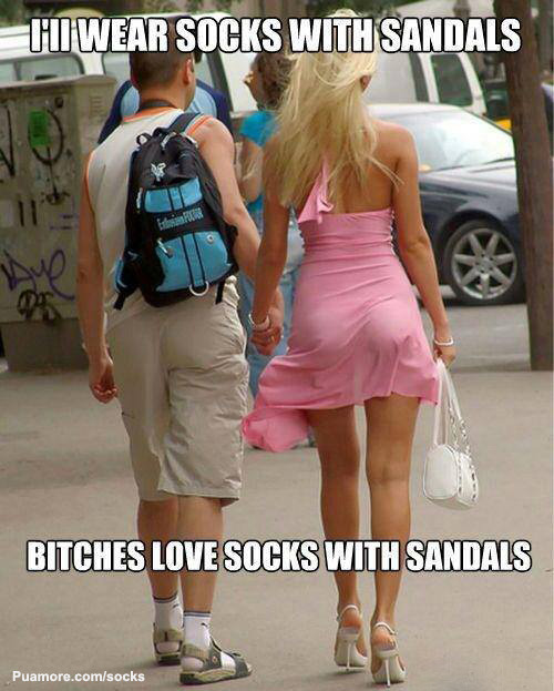 Bitches Love Socks With Sandals