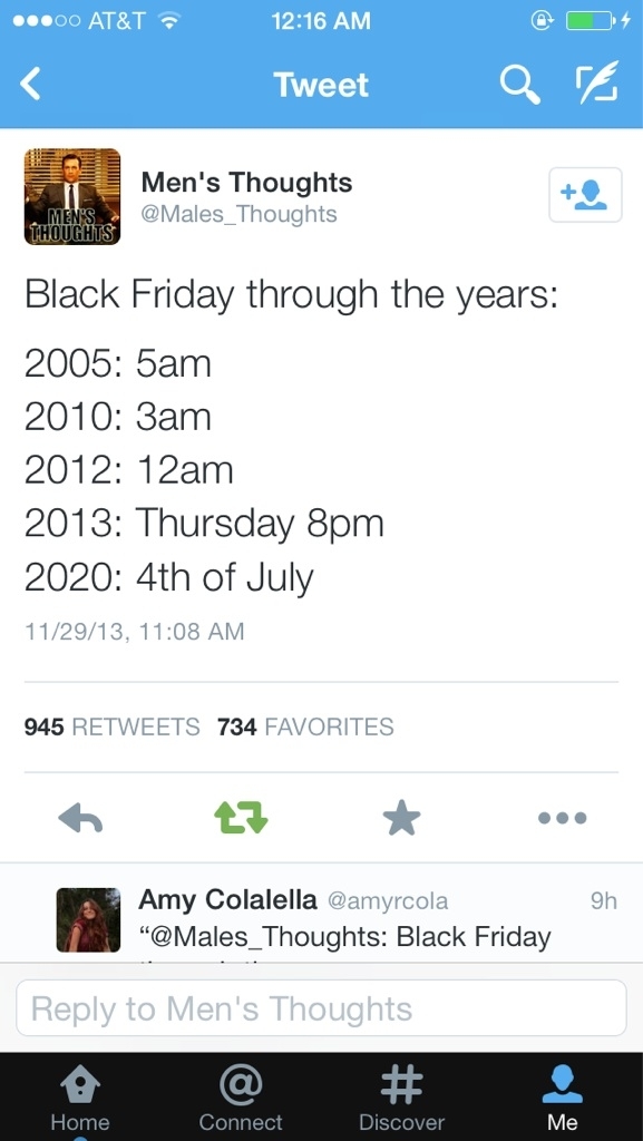 Black Friday progressing through the years