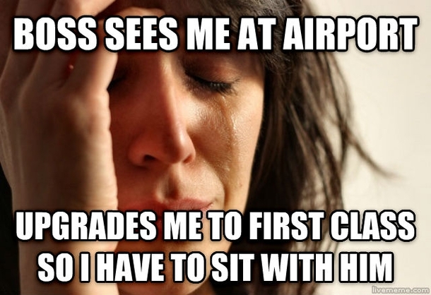 Boss sees me at airport
