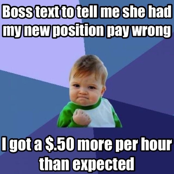 Boss text me about my raise on my day off