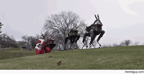 Boston Dynamics Robo-Deer and Sleigh